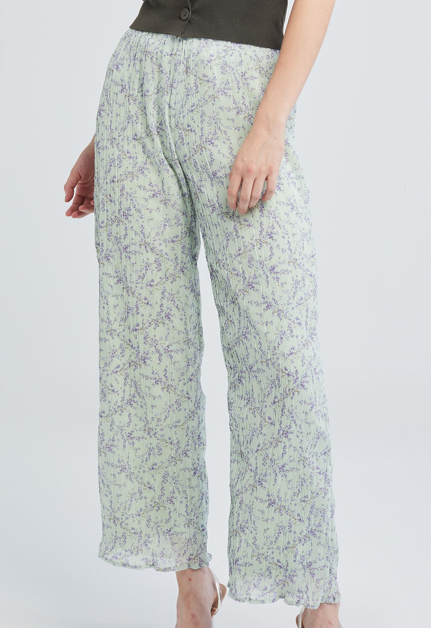 Ditsy Floral Crimp Pants