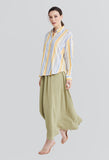Candy Striped Button Down Blouse