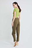 Waffle Textured Straight Relaxed Pants