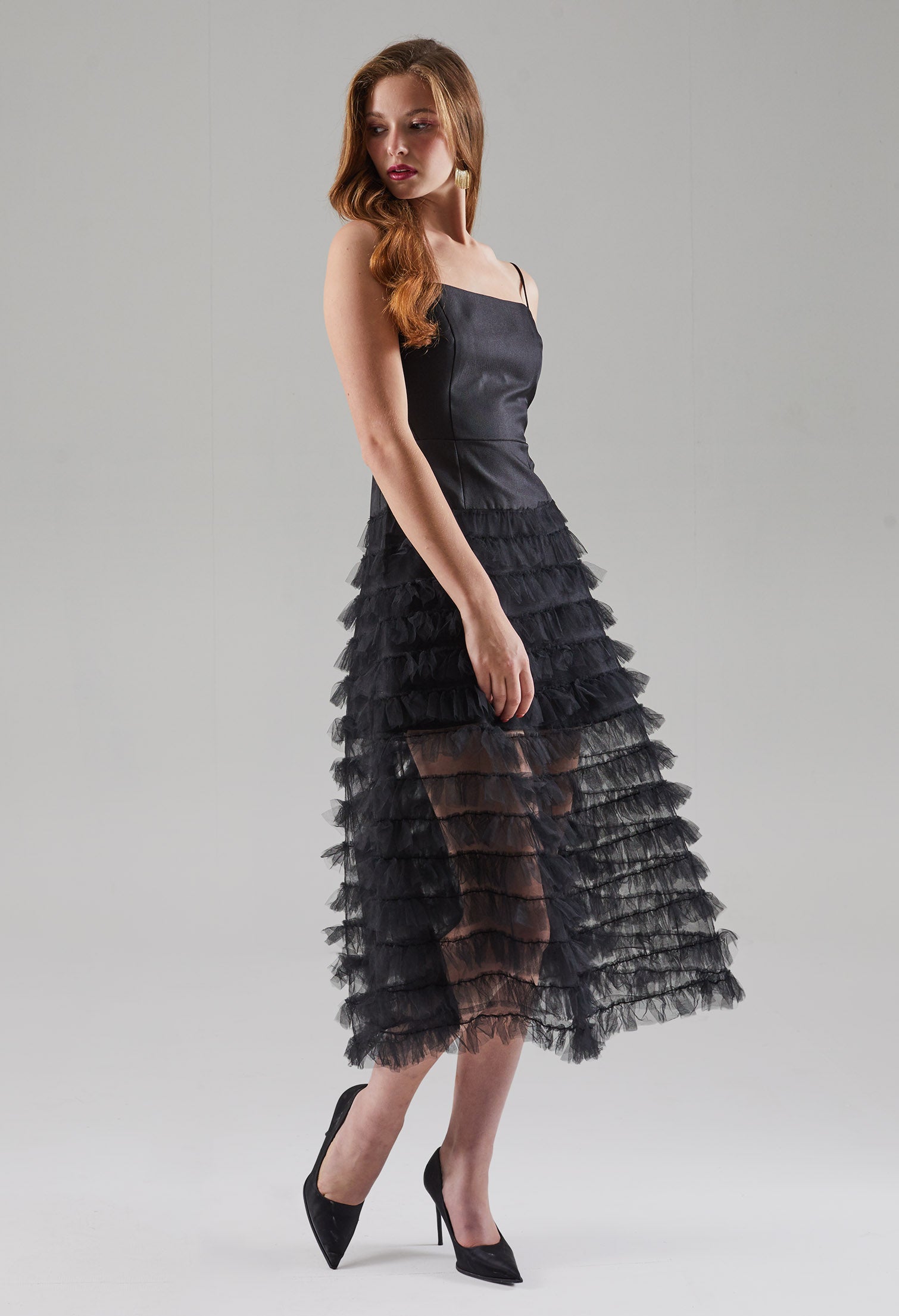 Puffy Chiffon Tulle Dress