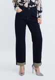 Straight Cut Easy Boyfriend Jeans