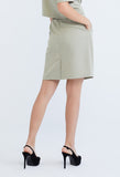 Vertical Striped Mini Skirt