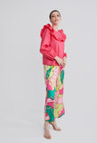 Square Two-tier Ruffled Blouse