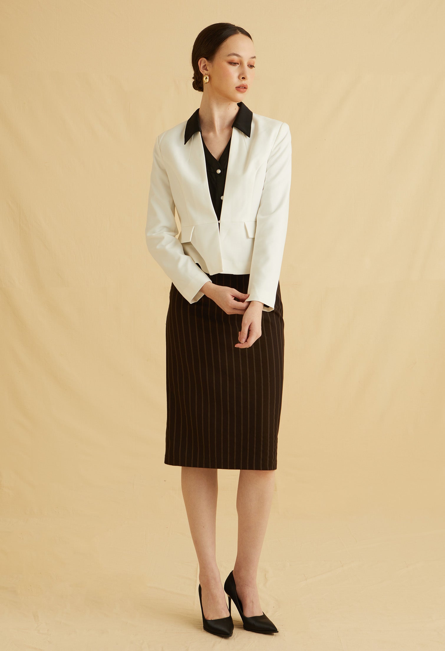 Soft Sculpted Collarless Jacket