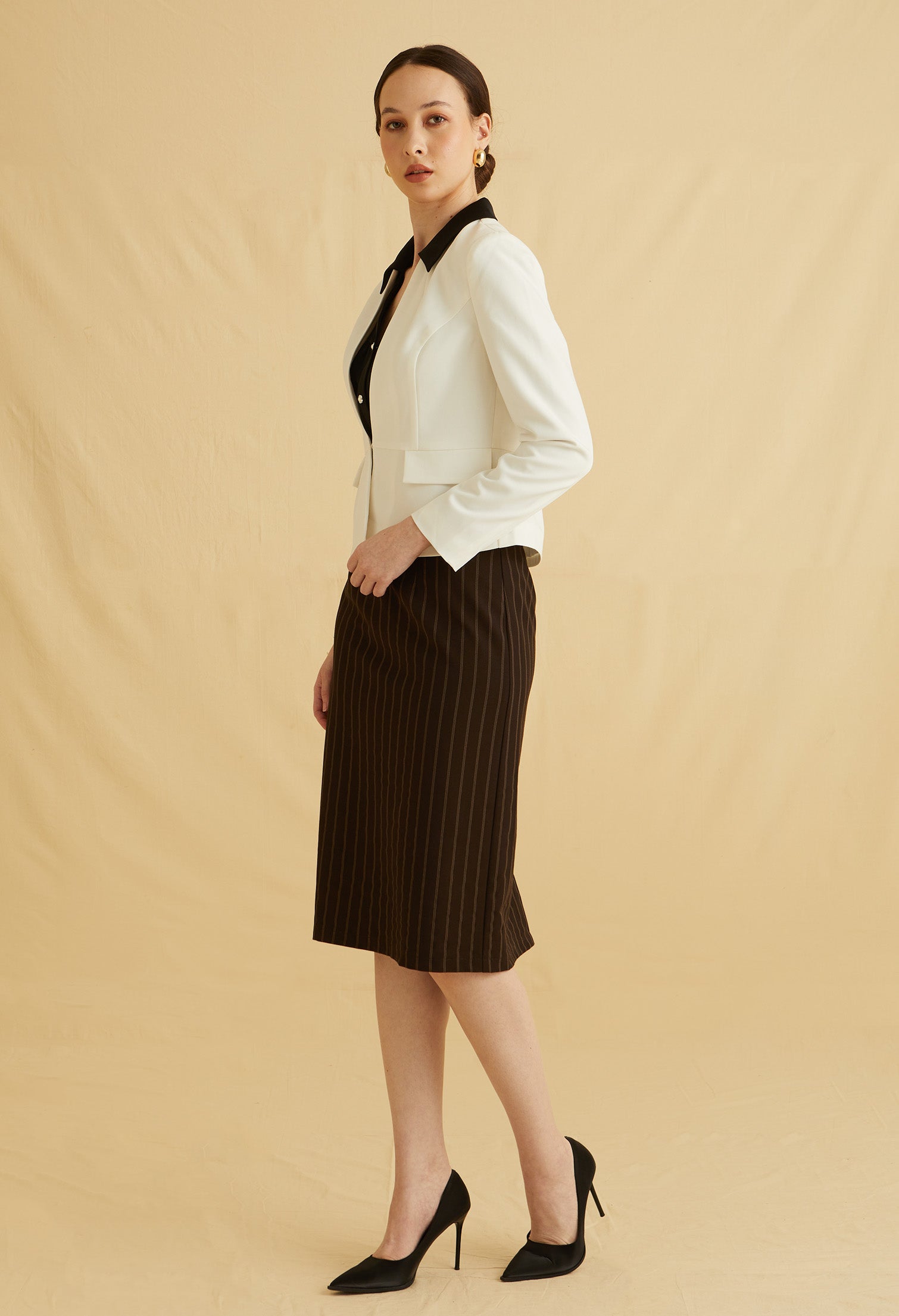 Soft Sculpted Collarless Jacket