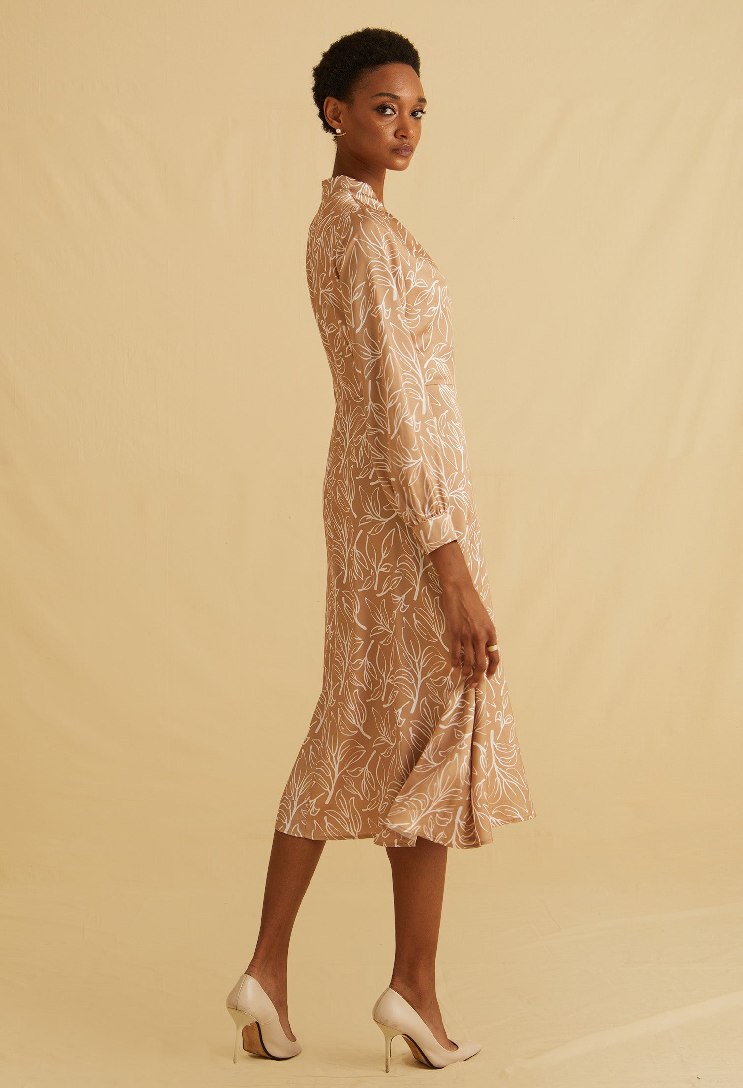 Pastel Bloom Midi Dress