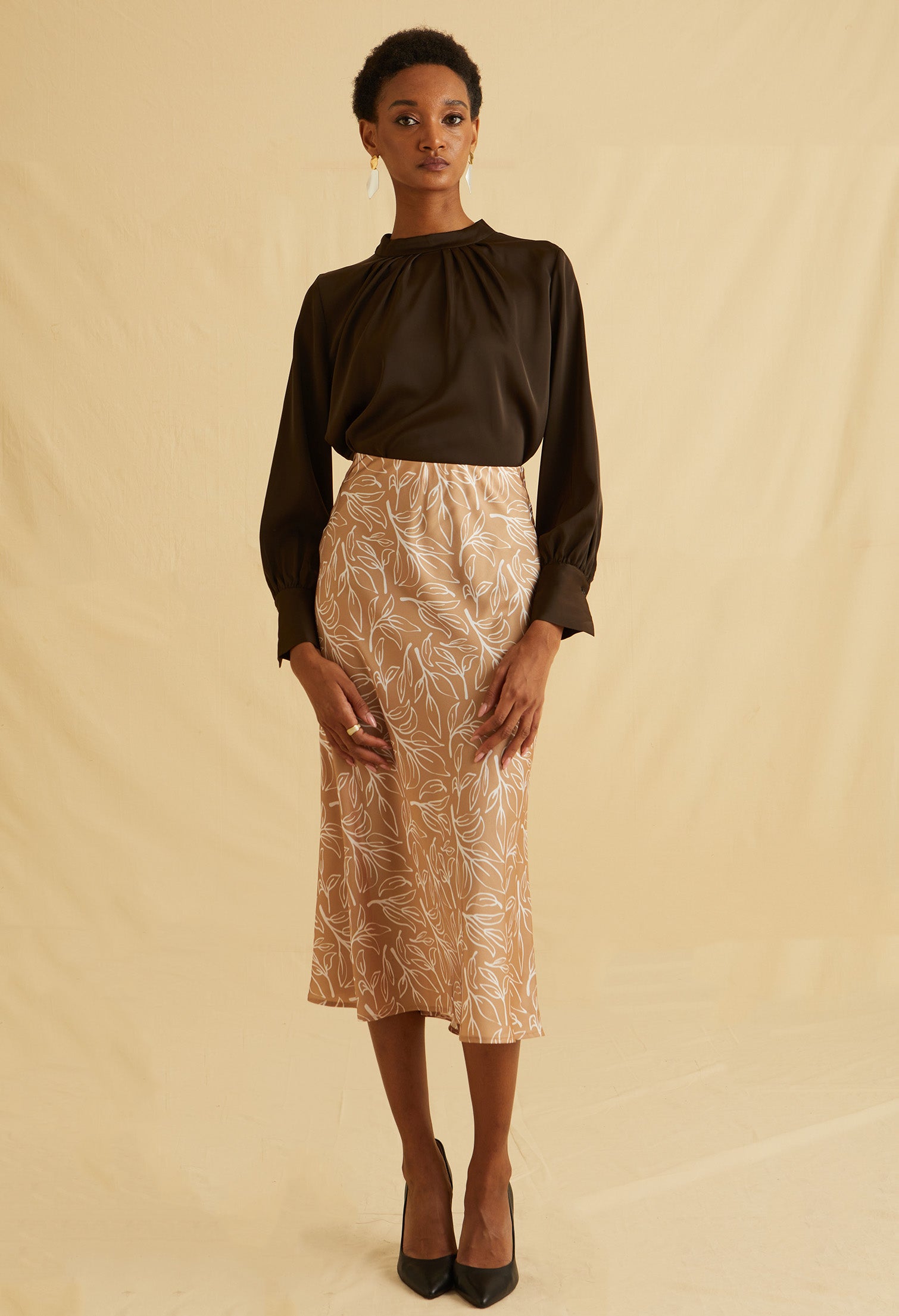 Pastel Bloom Midi Skirts