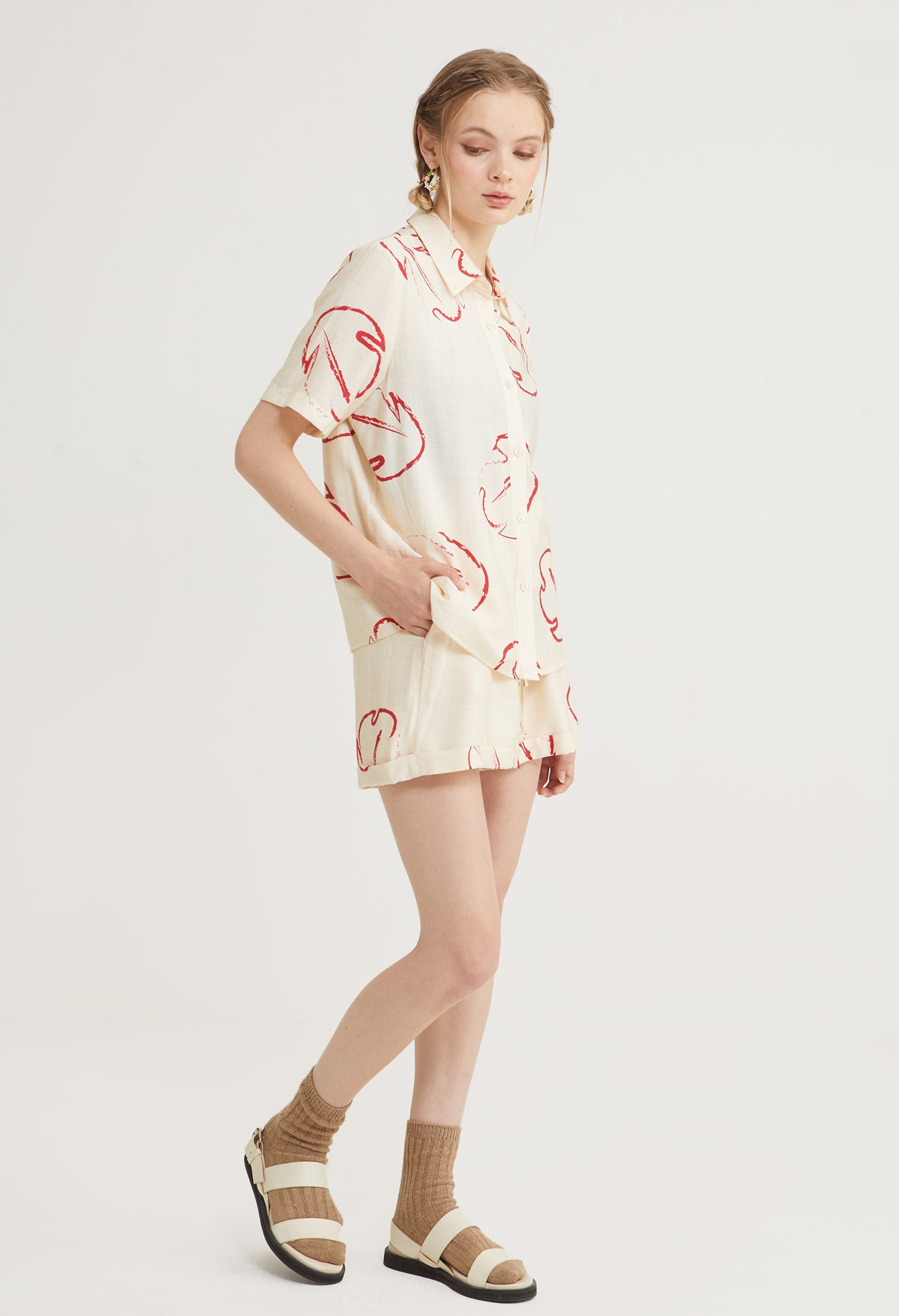 Kapalua Mist Folded Hem Shorts