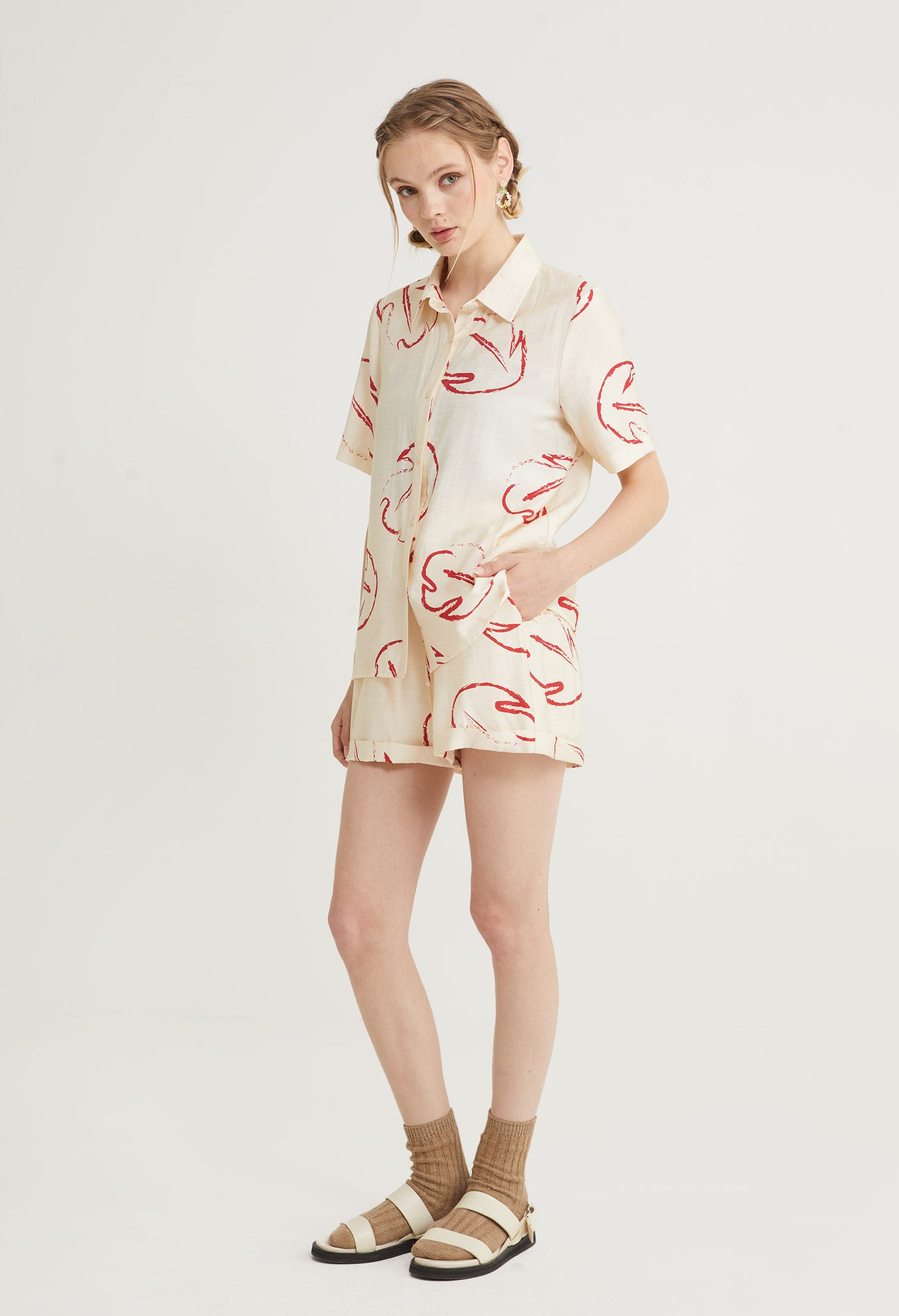 Kapalua Mist Folded Hem Shorts
