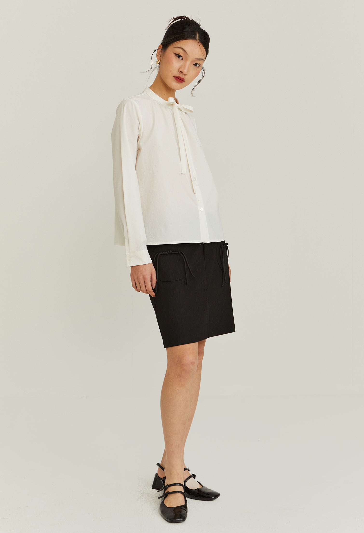Radiant Bow Long Sleeves Top
