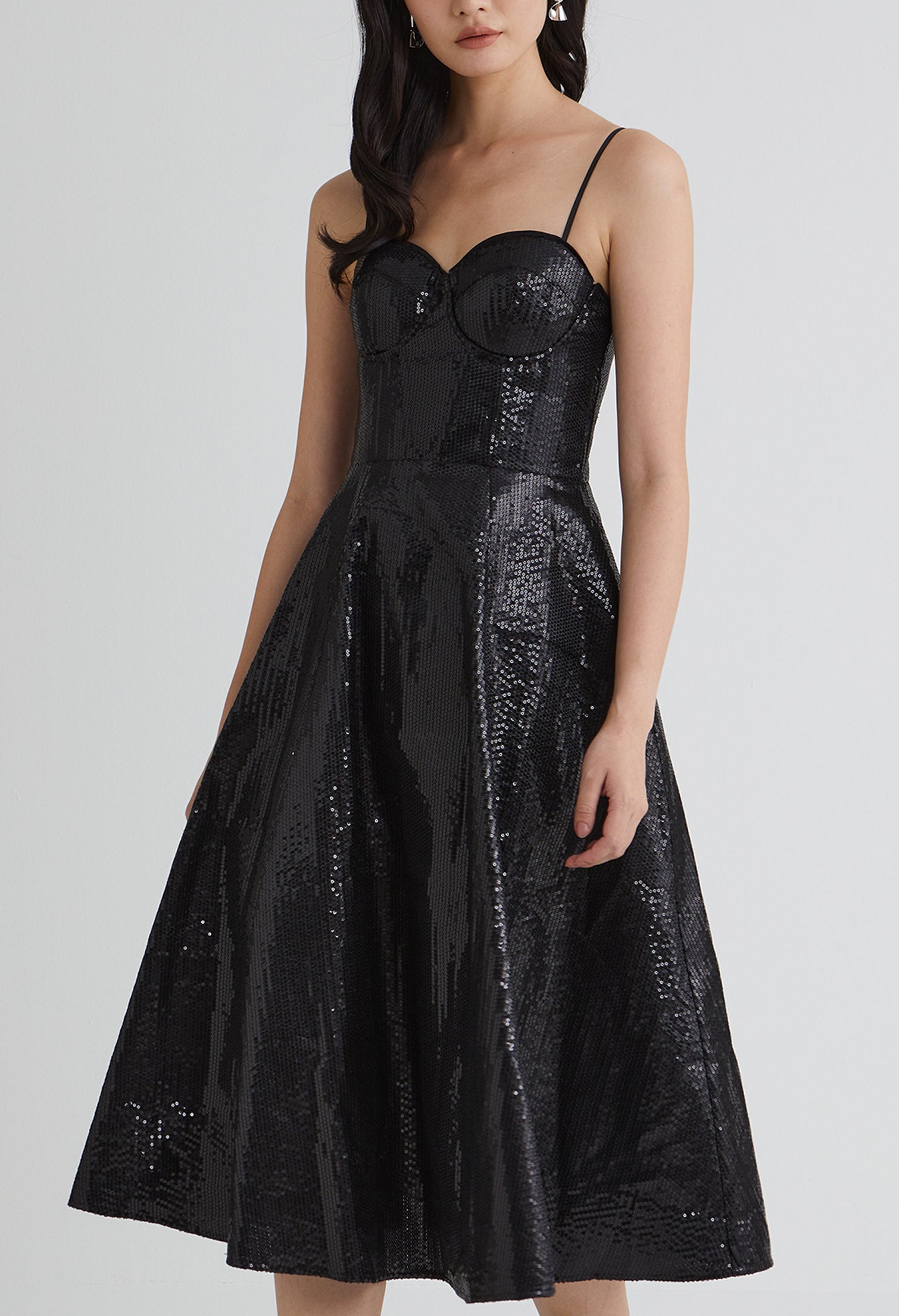 Noelle Sweetheart Midi Dress