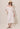 Gathered Bust Lantern Sleeve Midi Dress
