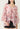 Floral Chiffon Ruched Waist Blouse