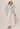Watercolor Mandarin Collar Drop-Tail Blouse