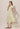 Toile de Jouy Gathered Bust V-Neck Midi Dress