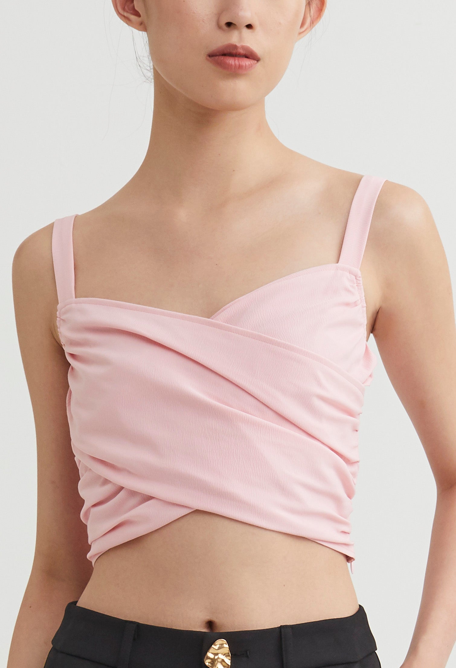 Criss-Cross Bandeau Crop Top