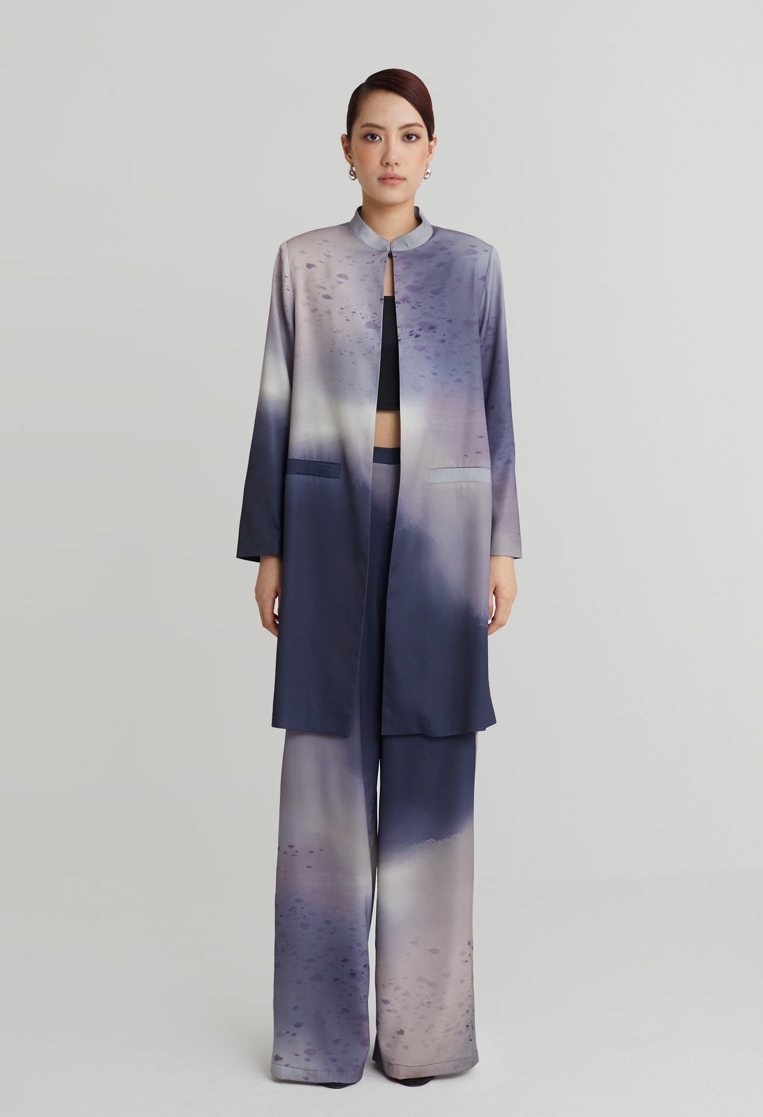 nichii X NURITA HARITH Gradient Indigo Long Jacket