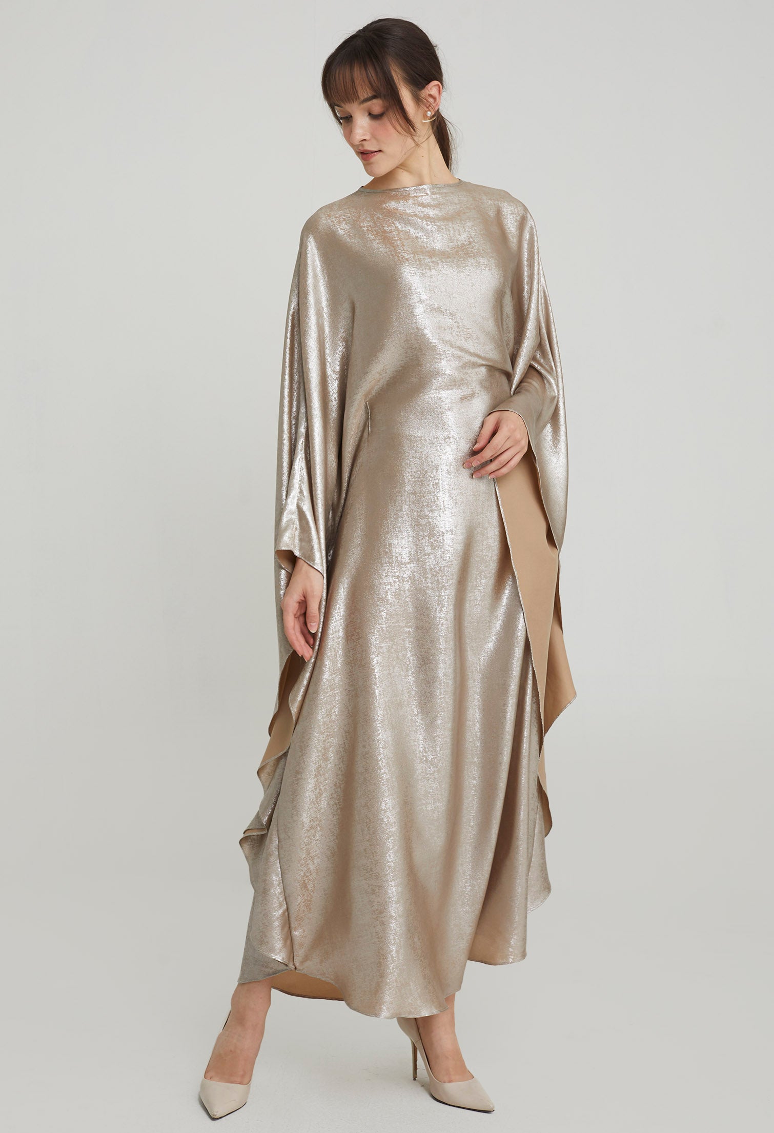 Satin Glitz Maxi Kaftan