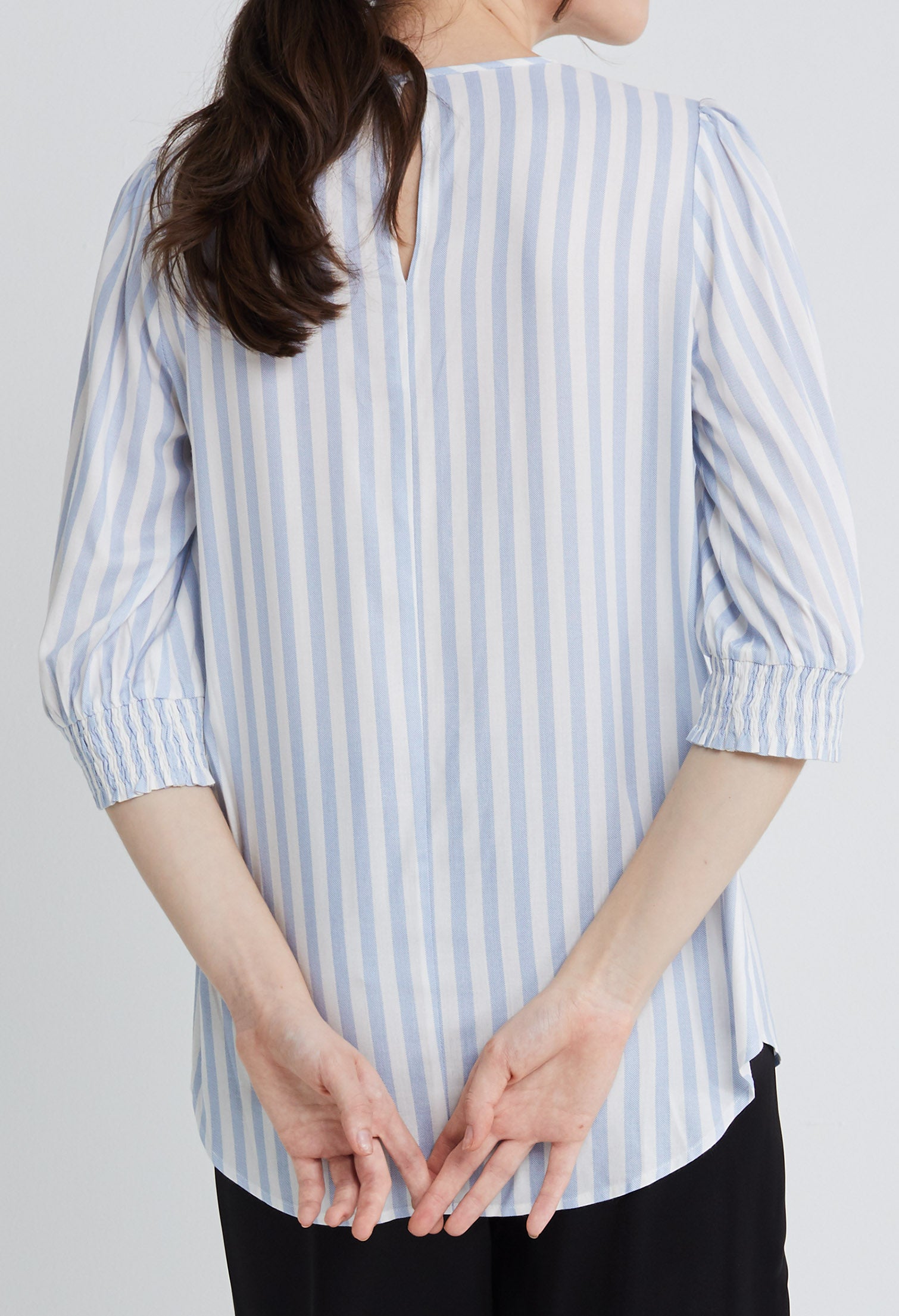Puffed Shoulder Blouse