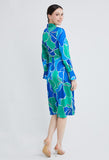 Picasso Floral Petal Shirt Dress