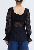 Lacey Cottage Ruch Square Neck Top