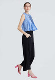 Pleated Large Pocket Palazzo Pants