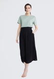 Paperbag Elastic Waist Maxi Skirt