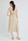 Button Down Sleeveless Vest Dress