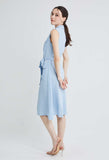 Button Down Sleeveless Vest Dress