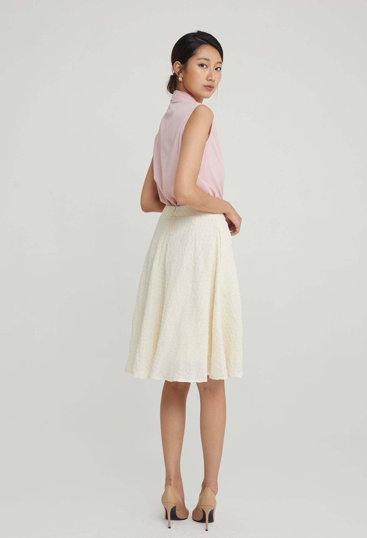 Wavy Bliss Midi Skirt