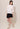 Batwing Button Down Band Collar Blouse