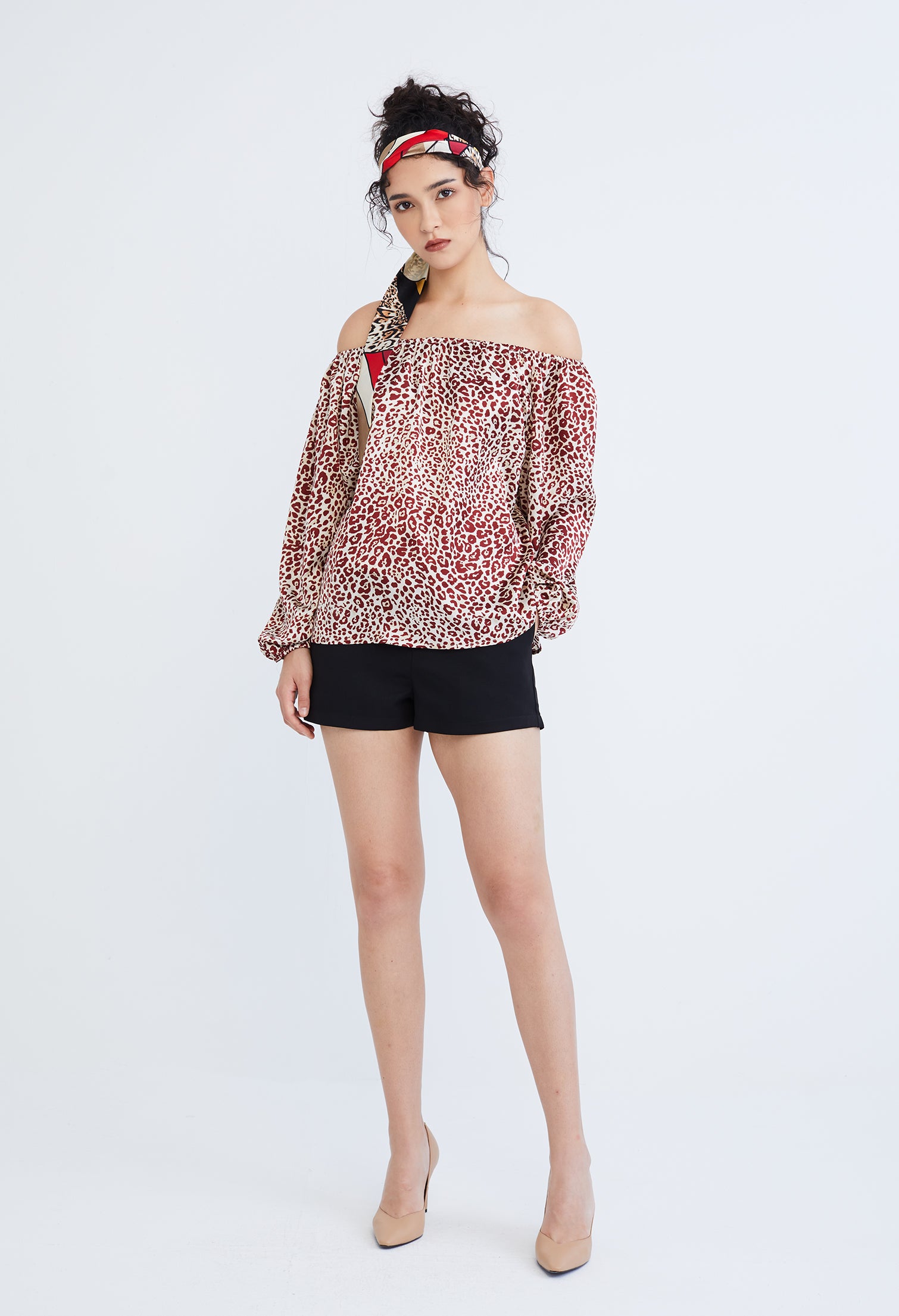 Leopard Spotted Print Blouse