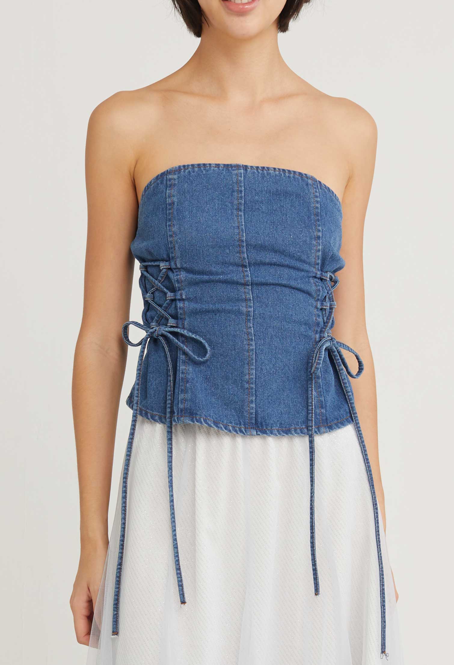 Darling Denim Bodice Top – nichii (Malaysia)