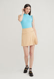 Pleated Accent Utility Skirt