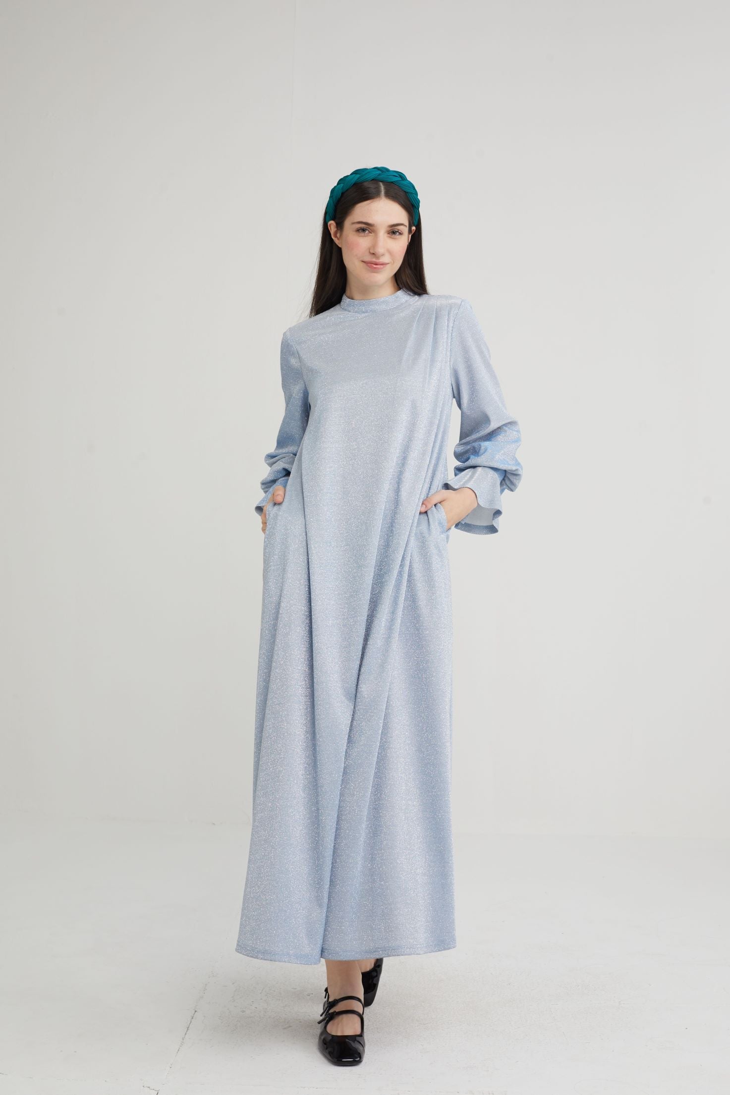 Starlight Petal Sleeve Maxi Dress