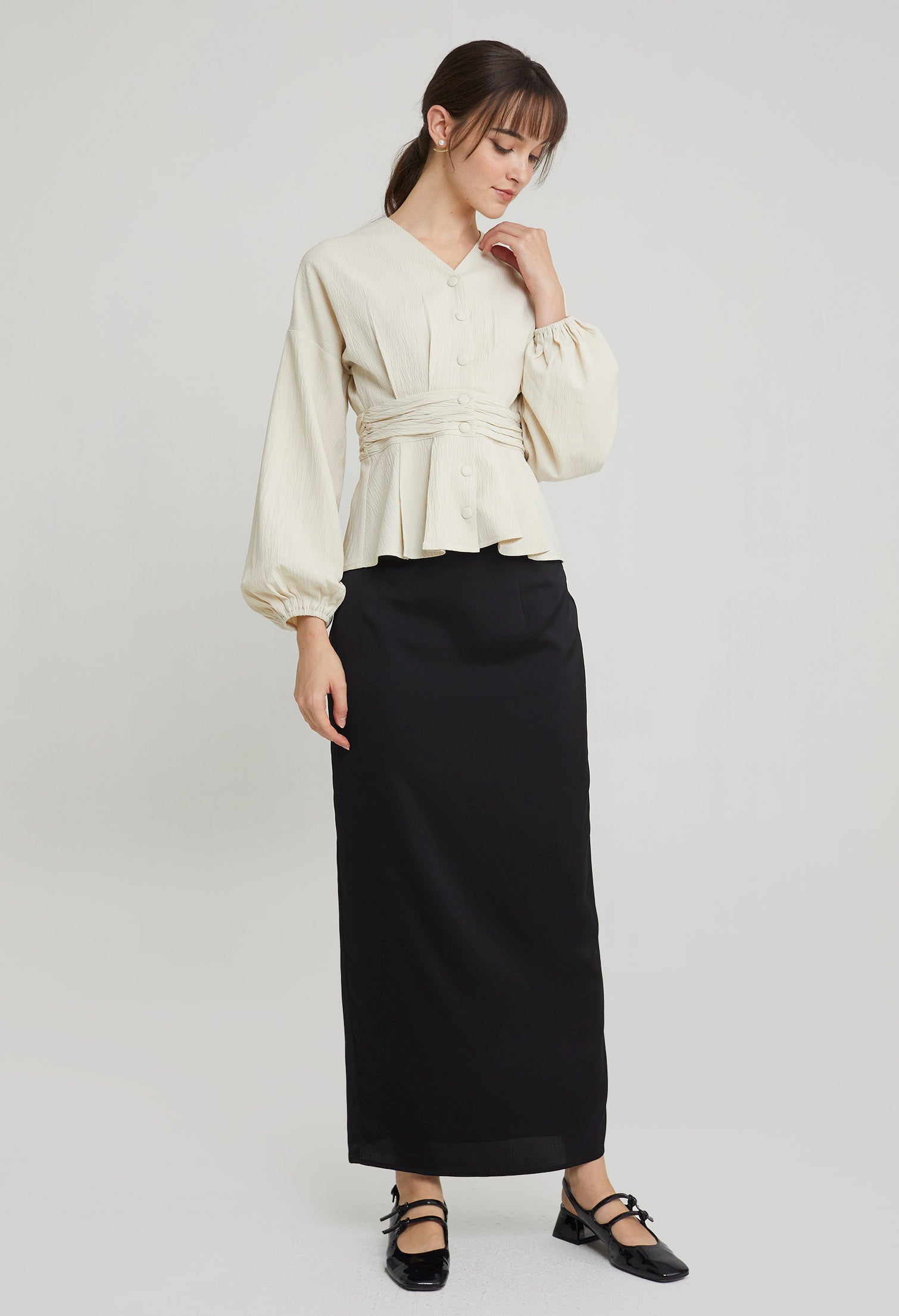 Elegance Ruched Waist Top