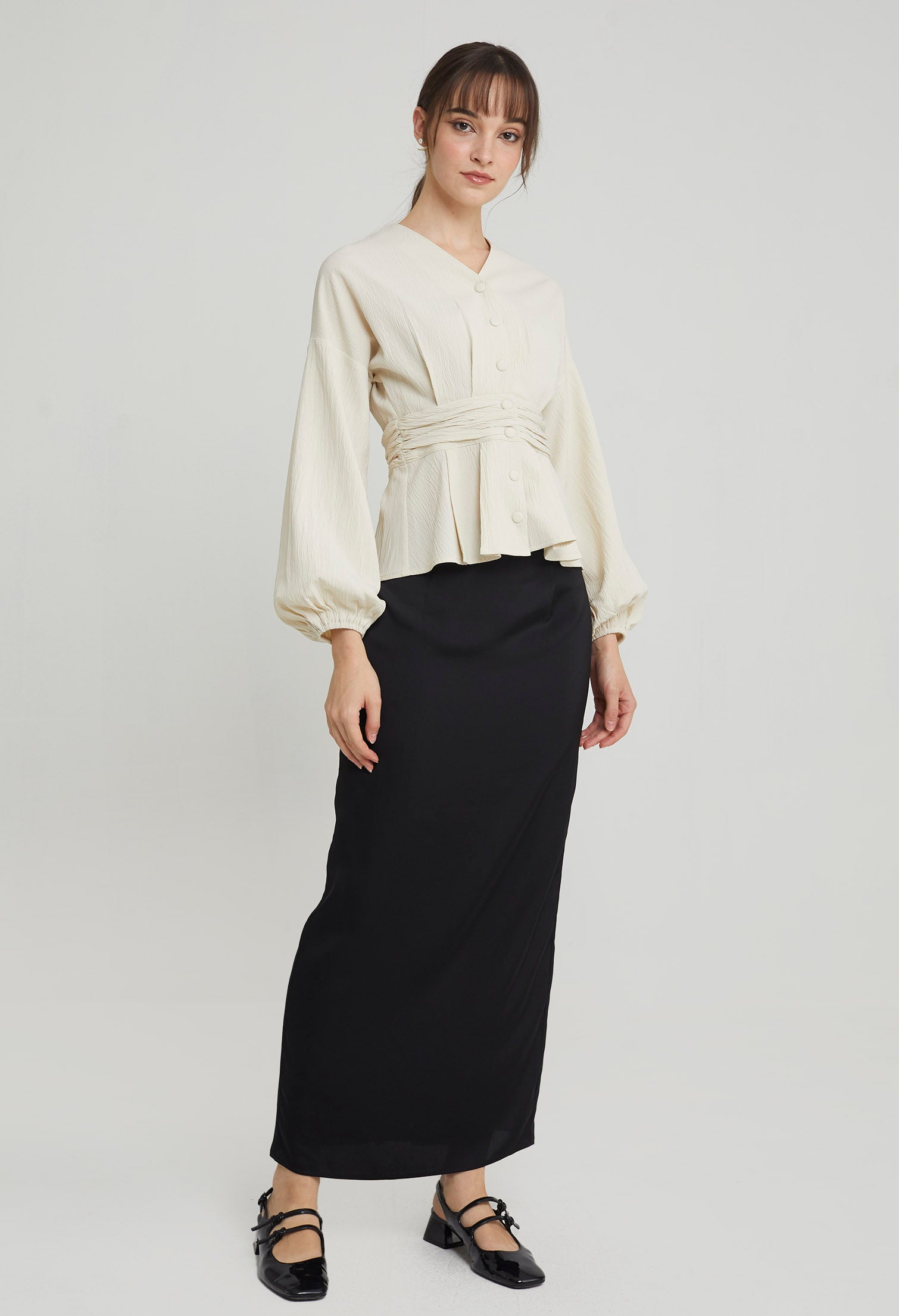 Elegance Ruched Waist Top