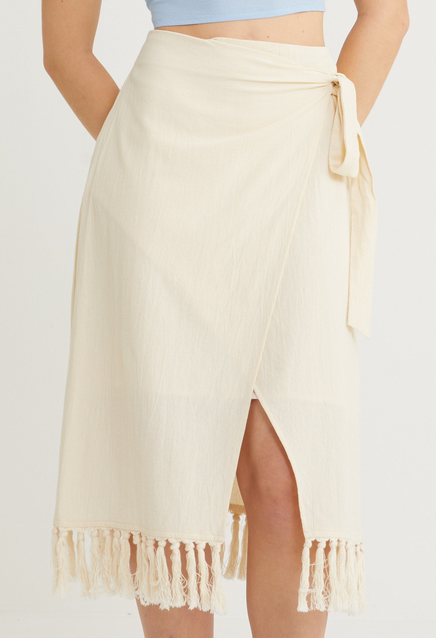 Kaihana Fringe Midi Skirt