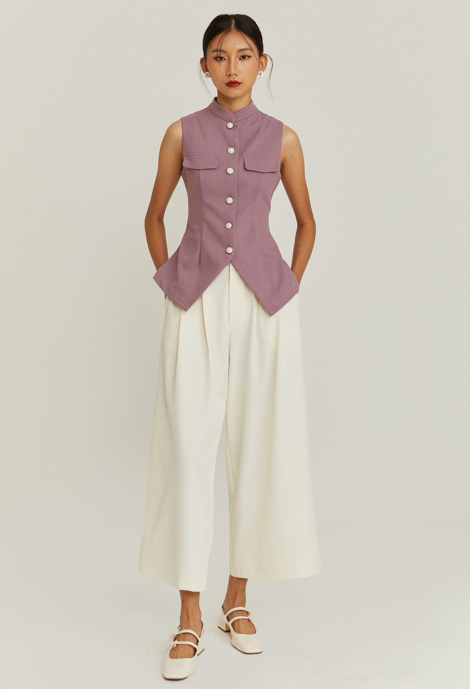 Noir Bloom Vest Top