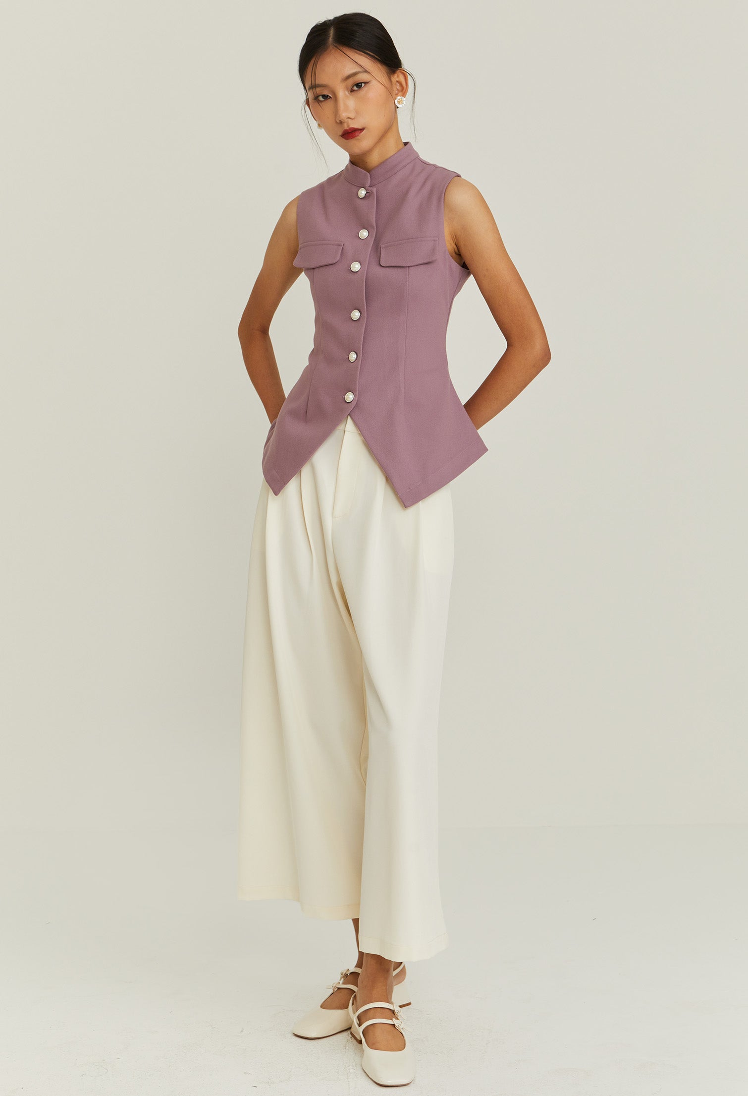 Noir Bloom Vest Top