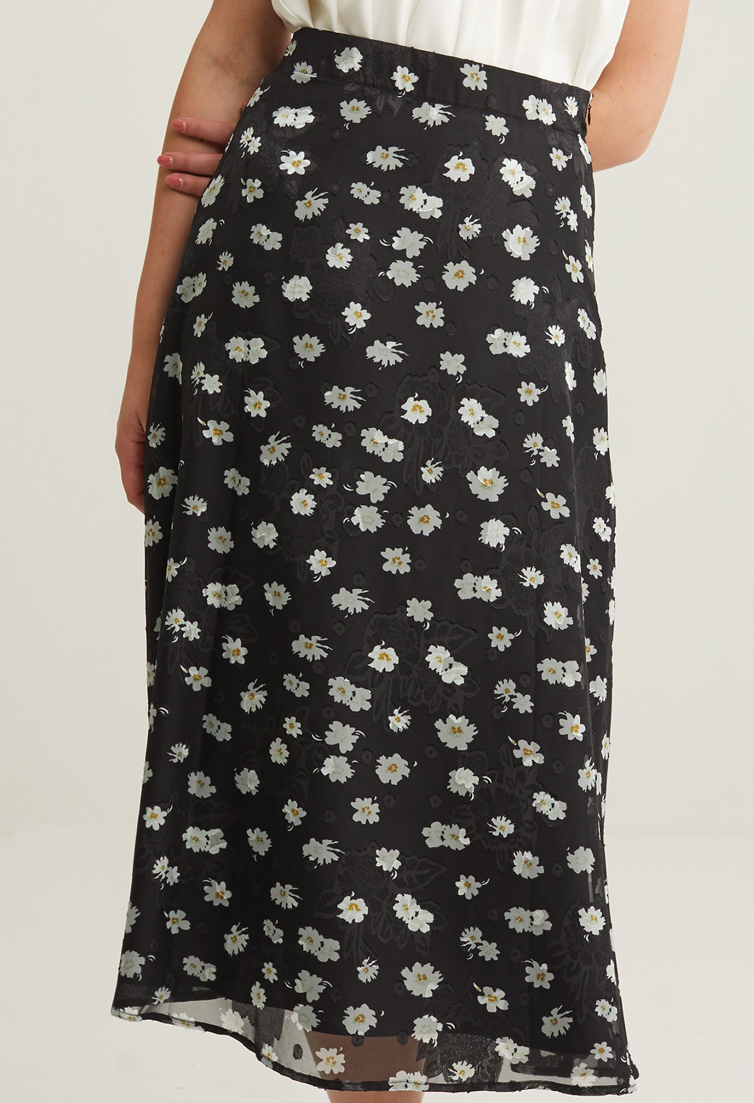 Abloom Double Layered Midi Skirt