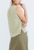 V-Neck Buttoned Vest Top