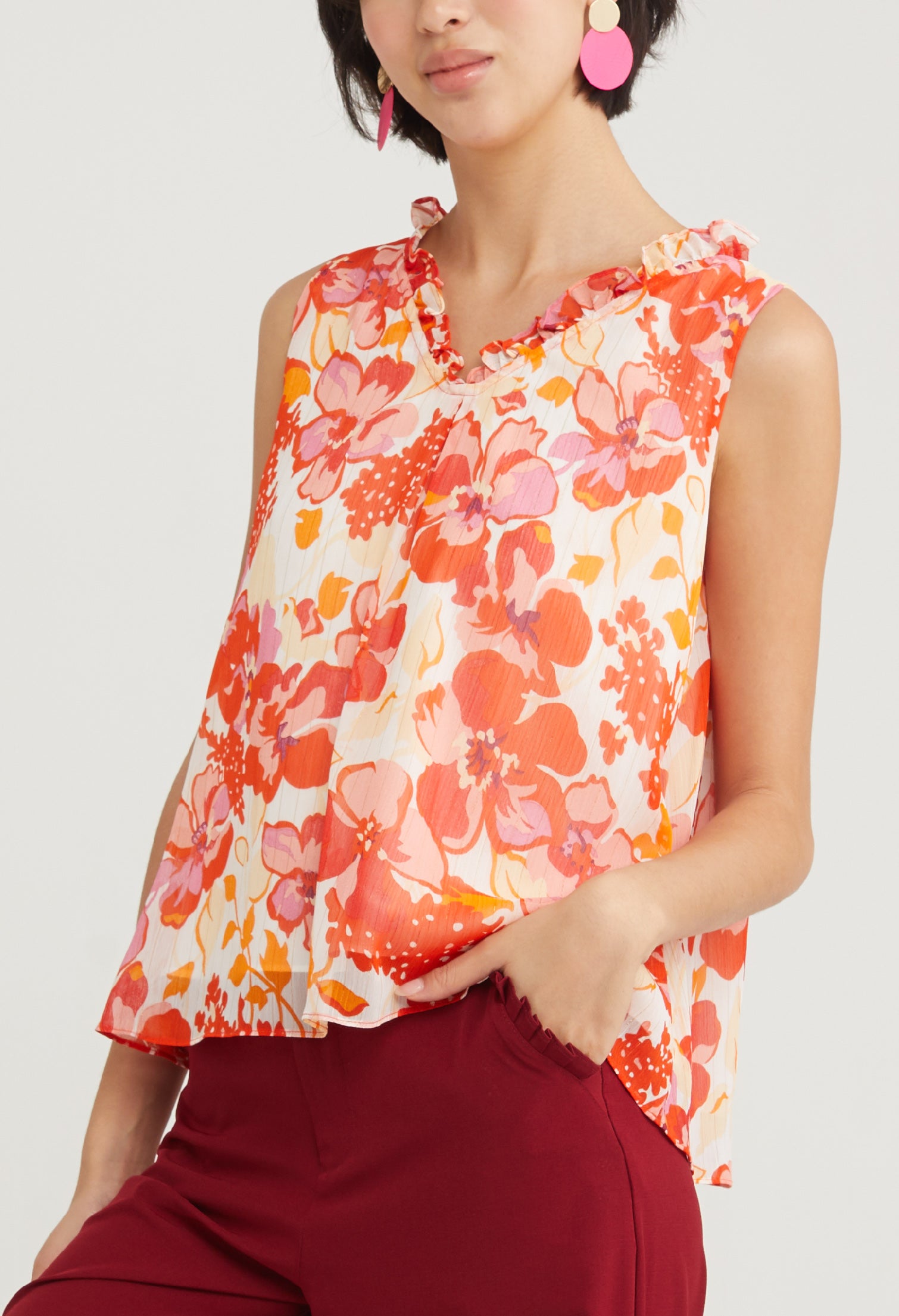 Two Way Floral Burst Blouse