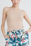 Basic Racer Neck Tank Top