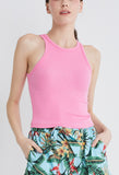 Basic Racer Neck Tank Top