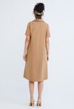Collared A-line T-Shirt Dress