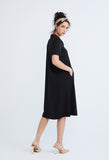 Collared A-line T-Shirt Dress