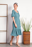 Casual Puff Sleeve Dress
