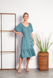 Casual Puff Sleeve Dress