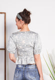Allover Floral Puff Sleeve Top